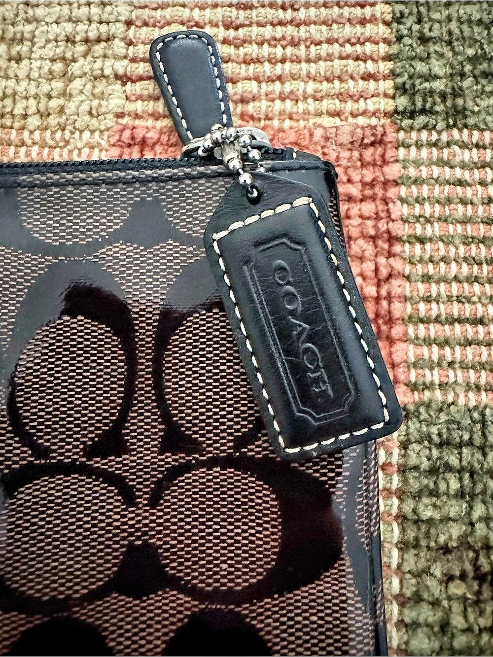 Coach Signature Black Wallet